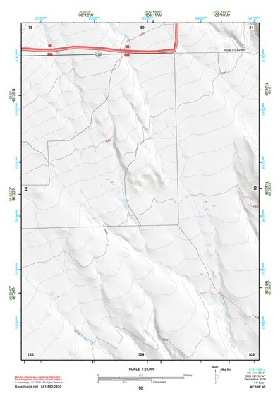 46109NE Page 92 Big Snowy Mountains Topo Preview 1
