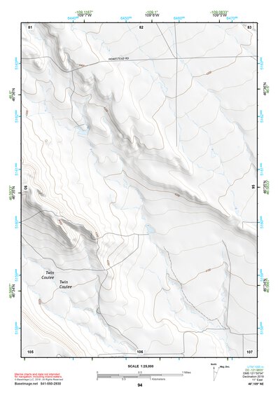46109NE Page 94 Big Snowy Mountains Topo Preview 1
