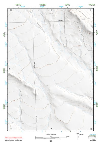 46109NE Page 95 Big Snowy Mountains Topo Preview 1