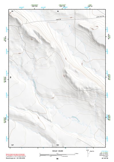 46109NE Page 96 Big Snowy Mountains Topo Preview 1