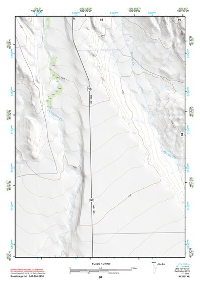 46109NE Page 97 Big Snowy Mountains Topo Preview 1