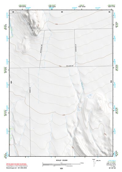 46109NE Page 101 Big Snowy Mountains Topo Preview 1