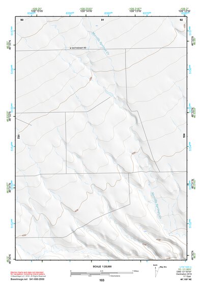 46109NE Page 103 Big Snowy Mountains Topo Preview 1