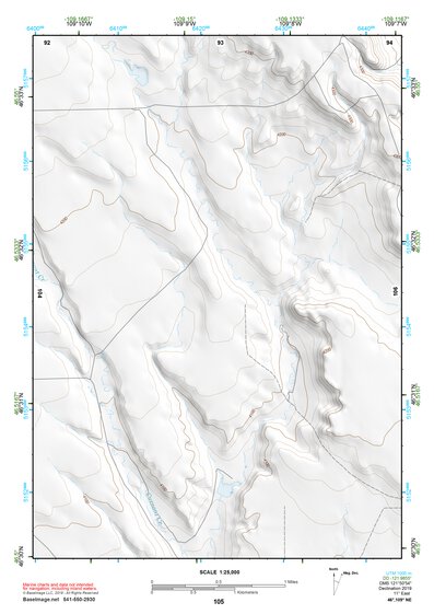 46109NE Page 105 Big Snowy Mountains Topo Preview 1