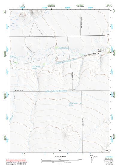46109NW Page 1 Big Snowy Mountains Topo Preview 1