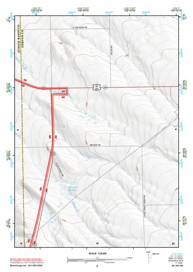 46109NW Page 7 Big Snowy Mountains Topo Preview 1