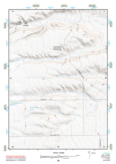 46109NW Page 28 Big Snowy Mountains Topo Preview 1