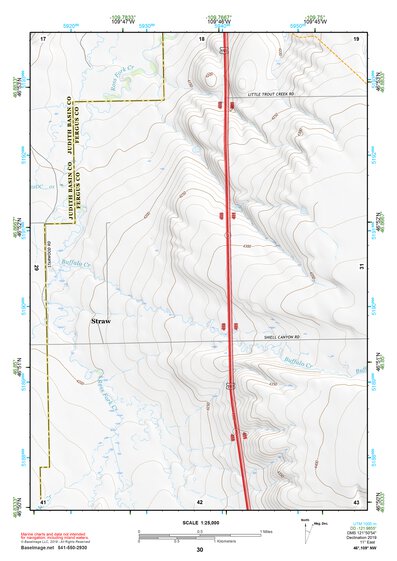 46109NW Page 30 Big Snowy Mountains Topo Preview 1