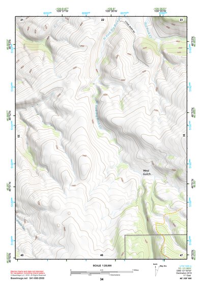 46109NW Page 34 Big Snowy Mountains Topo Preview 1