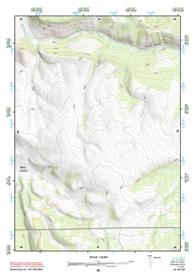 46109NW Page 35 Big Snowy Mountains Topo Preview 1