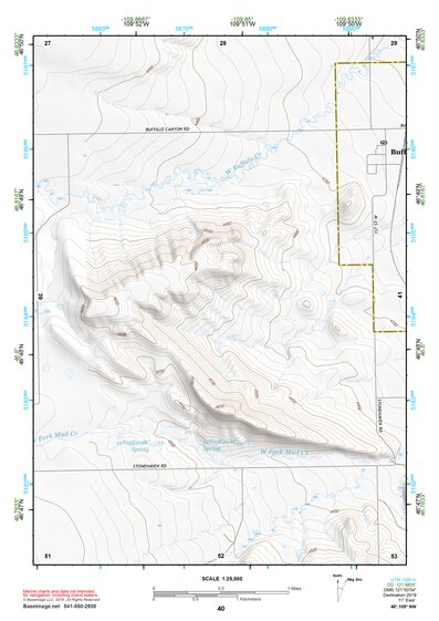 46109NW Page 40 Big Snowy Mountains Topo Preview 1