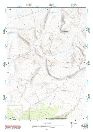 46109NW Page 52 Big Snowy Mountains Topo Preview 1