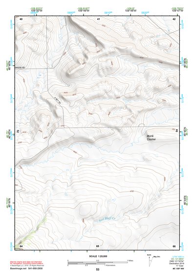 46109NW Page 53 Big Snowy Mountains Topo Preview 1