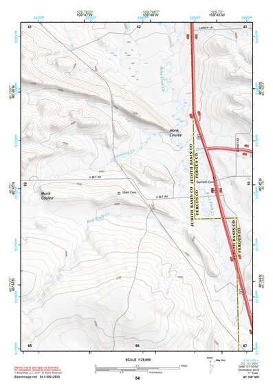46109NW Page 54 Big Snowy Mountains Topo Preview 1
