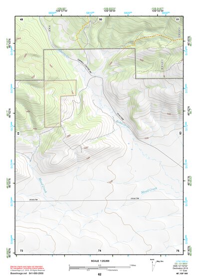 46109NW Page 62 Big Snowy Mountains Topo Preview 1