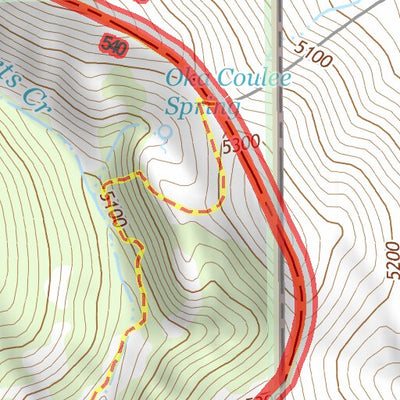 46109NW Page 65 Big Snowy Mountains Topo Preview 3