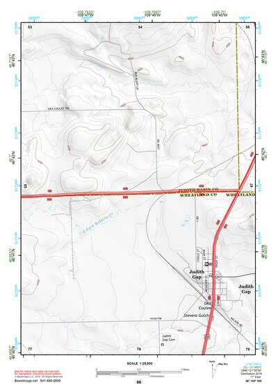 46109NW Page 66 Big Snowy Mountains Topo Preview 1