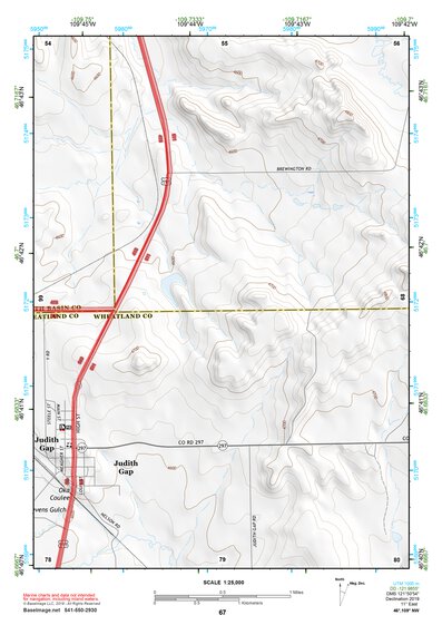 46109NW Page 67 Big Snowy Mountains Topo Preview 1
