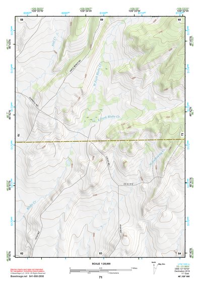 46109NW Page 71 Big Snowy Mountains Topo Preview 1