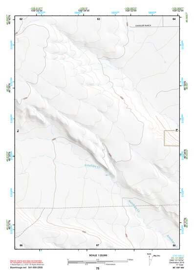 46109NW Page 75 Big Snowy Mountains Topo Preview 1