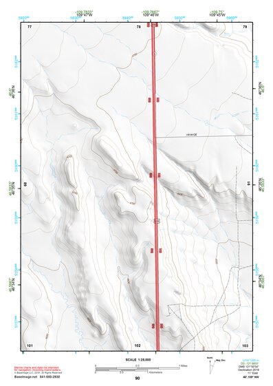 46109NW Page 90 Big Snowy Mountains Topo Preview 1