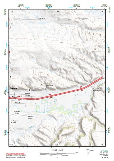 46109SE Page 43 Harlowton Topo Preview 1