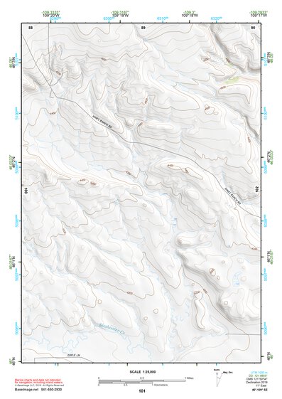 46109SE Page 101 Harlowton Topo Preview 1