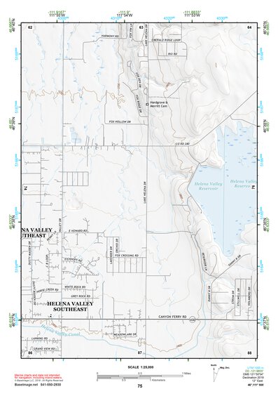 46111NW Page 75 Canyon Ferry Dam Topo Preview 1
