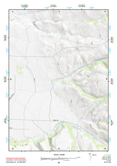 46112SW Page 21 Butte North Topo Preview 1