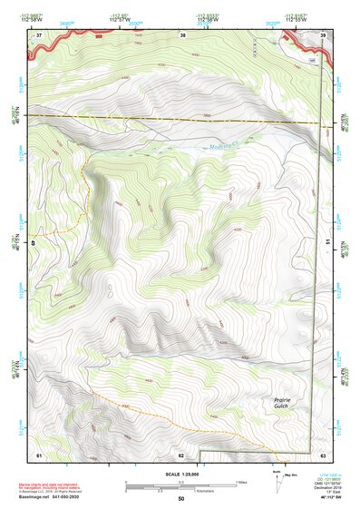 46112SW Page 50 Butte North Topo Preview 1
