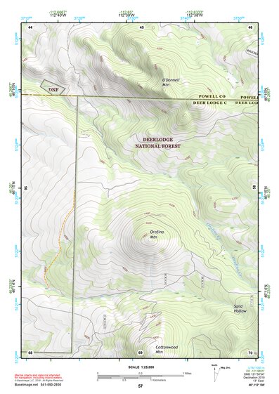 46112SW Page 57 Butte North Topo Preview 1