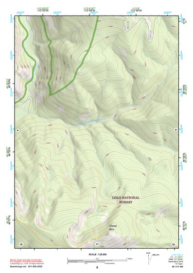 46113NW Page 5 Missoula East Topo Preview 1