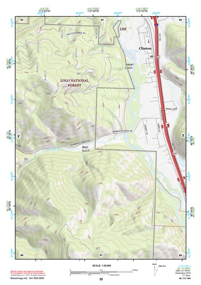 46113NW Page 55 Missoula East Topo Preview 1
