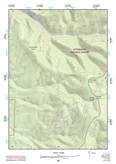 46113NW Page 88 Missoula East Topo Preview 1