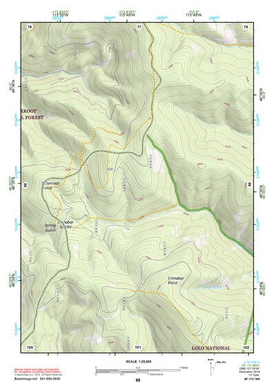 46113NW Page 89 Missoula East Topo Preview 1