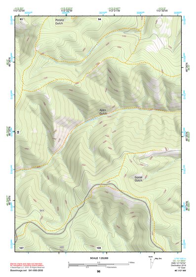 46113NW Page 96 Missoula East Topo Preview 1