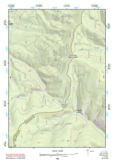 46113NW Page 100 Missoula East Topo Preview 1
