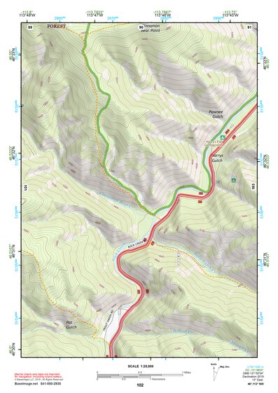 46113NW Page 102 Missoula East Topo Preview 1