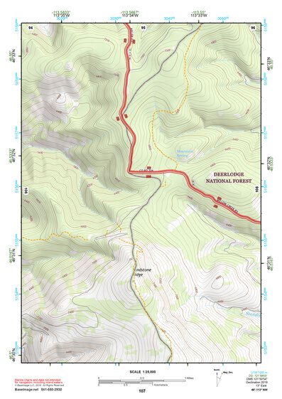46113NW Page 107 Missoula East Topo Preview 1