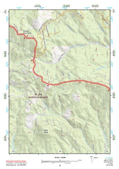 46116NE Page 2 Potlatch Topo Preview 1