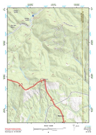 46116NE Page 4 Potlatch Topo Preview 1