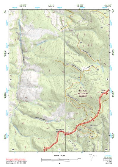 46116NE Page 9 Potlatch Topo Preview 1
