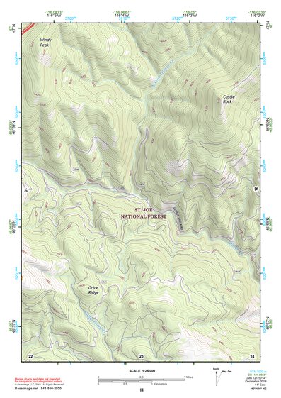 46116NE Page 11 Potlatch Topo Preview 1
