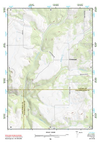 46116NE Page 74 Potlatch Topo Preview 1