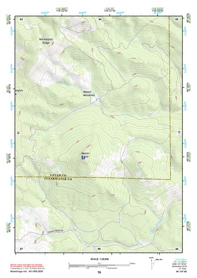 46116NE Page 76 Potlatch Topo Preview 1