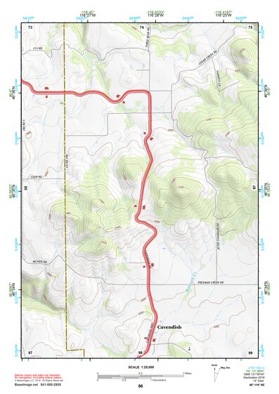 46116NE Page 86 Potlatch Topo Preview 1