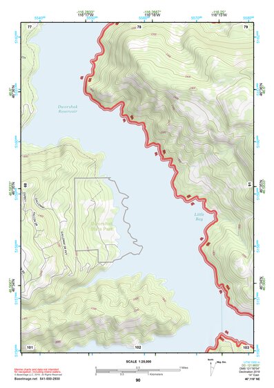 46116NE Page 90 Potlatch Topo Preview 1