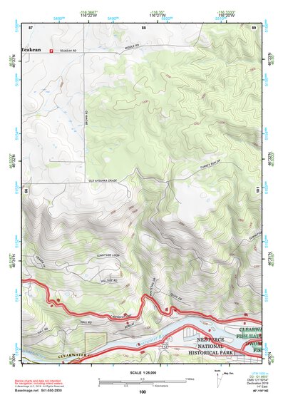 46116NE Page 100 Potlatch Topo Preview 1