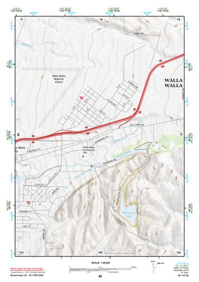46118SE Page 90 Walla Walla Topo Preview 1