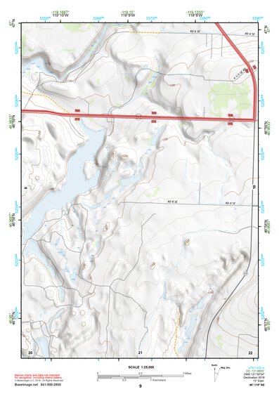 46119NE Page 9 Priest Rapids Topo Preview 1